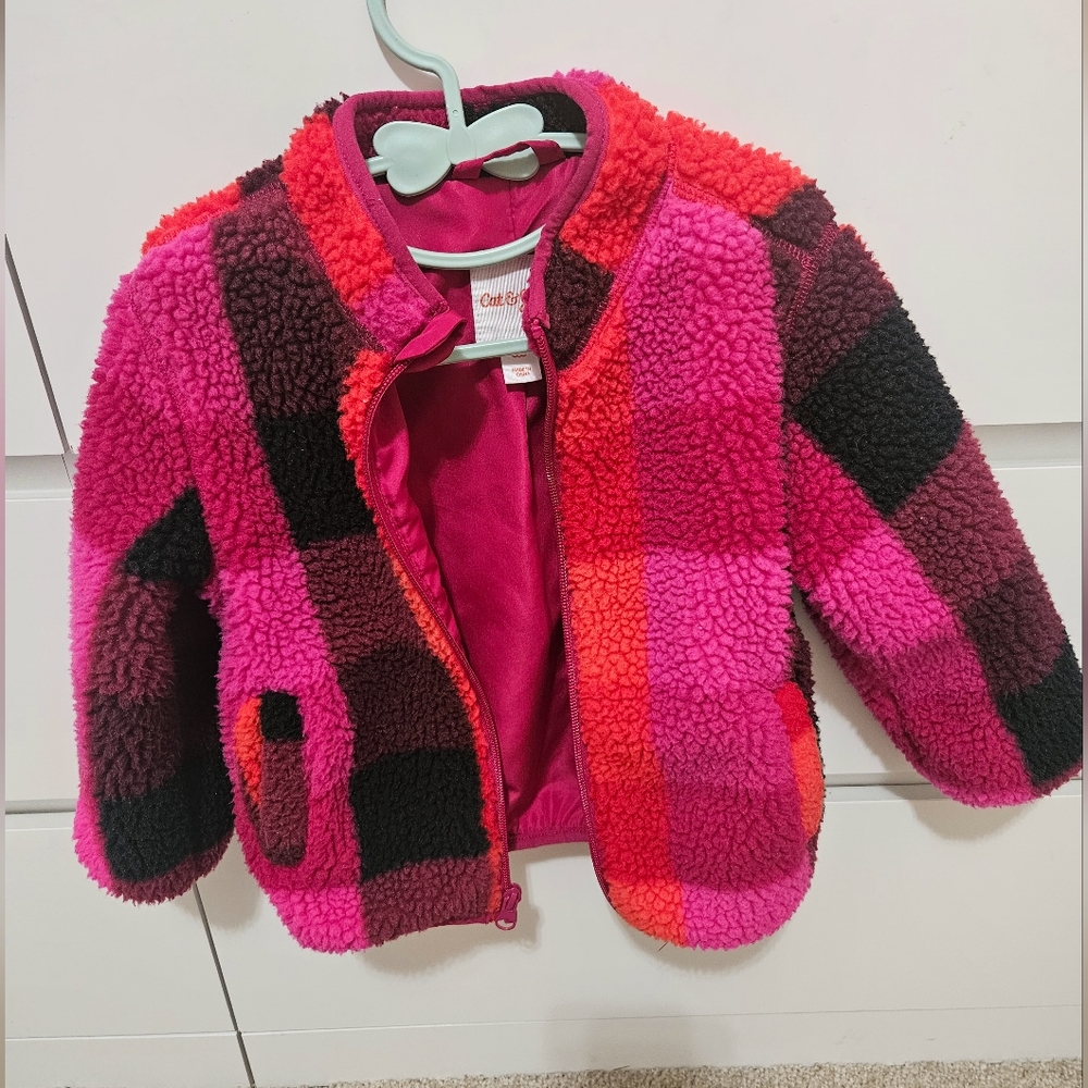 Cat and Jack faux fur jacket